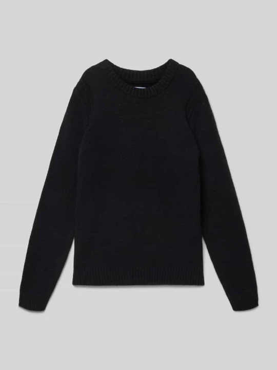 Zdjęcie produktu Sweter z dzianiny z prążkowanymi wykończeniami Jack&Jones Czarny