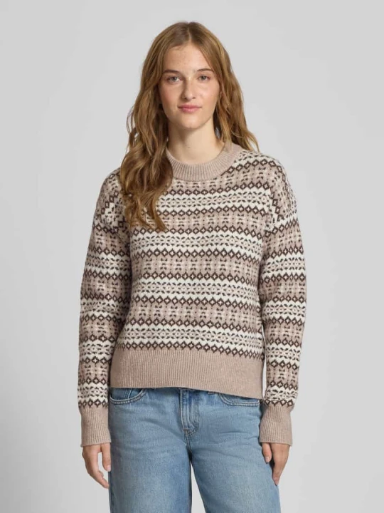 Zdjęcie produktu Sweter z dzianiny z mieszanki wełny i bawełny model „INES” Levi's Beżowy