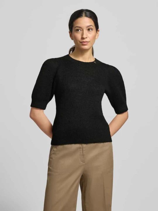 Zdjęcie produktu Sweter z dzianiny w kroju loose fit z dodatkiem wełny Model 'Kylie' JOOP! Czarny