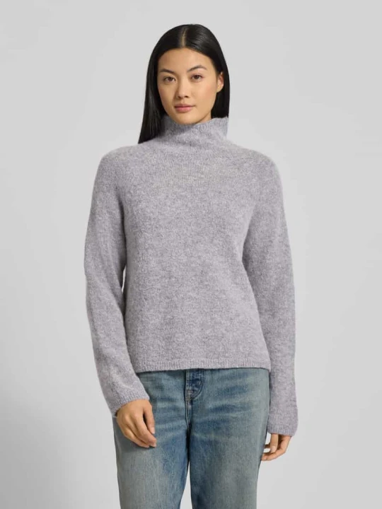 Zdjęcie produktu Sweter z dzianiny z prążkowanymi wykończeniami model ‘SARWEN’ Drykorn Antracytowy melanż