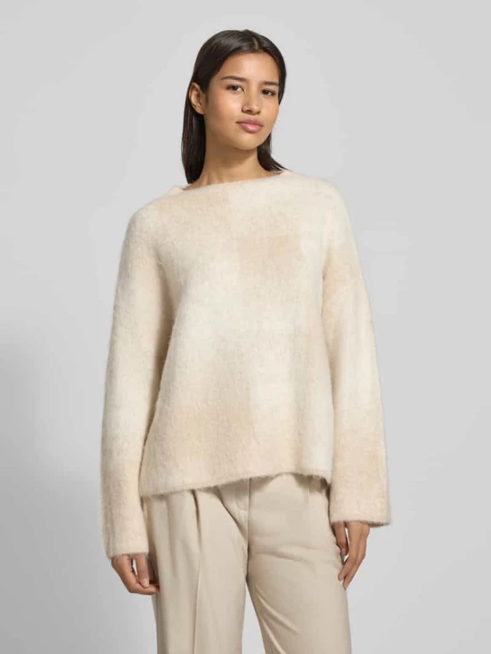 Zdjęcie produktu Sweter z dzianiny o kroju loose fit z dodatkiem wełny Model 'Teonie' Someday Beżowy melanż