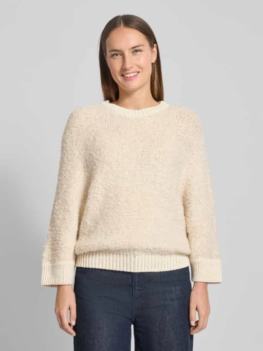 Zdjęcie produktu Sweter z dzianiny o kroju loose fit z dodatkiem wełny Rich & Royal Piaskowy