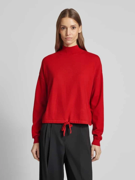 Zdjęcie produktu Bluza z prążkowanymi wykończeniami Street One Jasnoczerwony