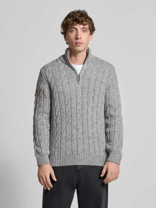Zdjęcie produktu Troyer o kroju loose fit z prążkowanymi wykończeniami Superdry Jasnoszary