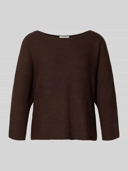 Zdjęcie produktu Sweter z dzianiny z rękaw o dł. 3 / 4 model 'MINJA' B.Young Bordowy