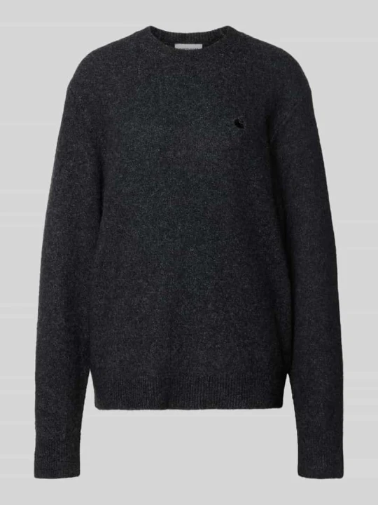 Zdjęcie produktu Sweter z dzianiny z wyhaftowanym logo model 'CURTIS' Carhartt WIP Czarny