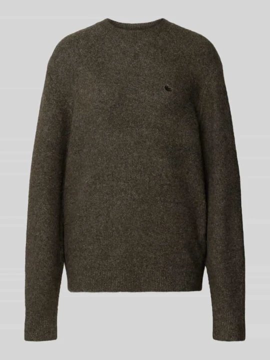 Zdjęcie produktu Sweter z dzianiny z wyhaftowanym logo model 'CURTIS' Carhartt WIP Khaki