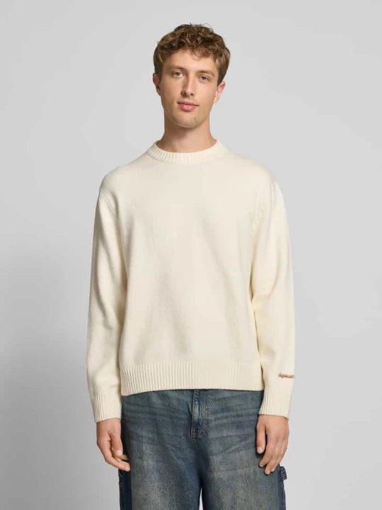 Zdjęcie produktu Sweter z dzianiny z wyhaftowanym logo model ‘NORREBRO’ Jack&Jones Biały