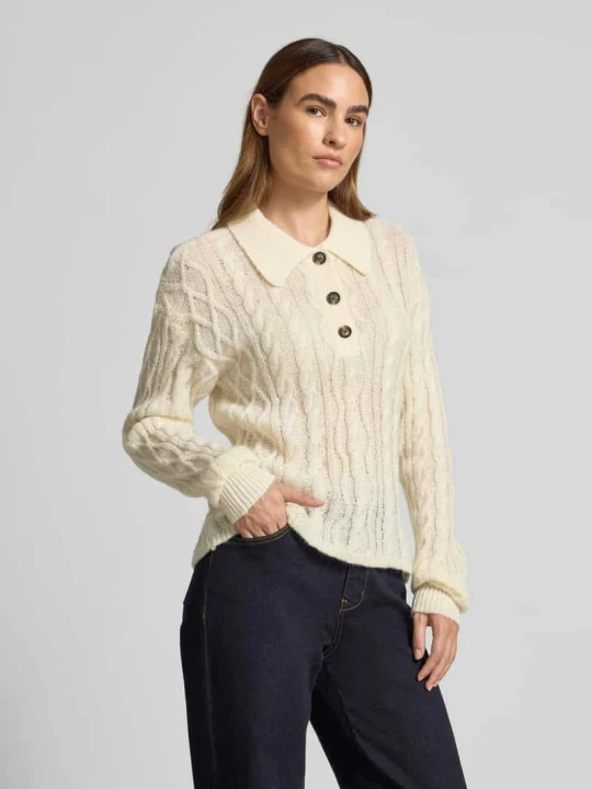 Zdjęcie produktu Sweter z dzianiny z wzorem warkocza Scotch & Soda Beżowy