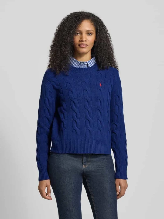 Zdjęcie produktu Sweter dzianinowy z mieszanki wełny i kaszmiru, krój regular fit Polo Ralph Lauren Niebieski
