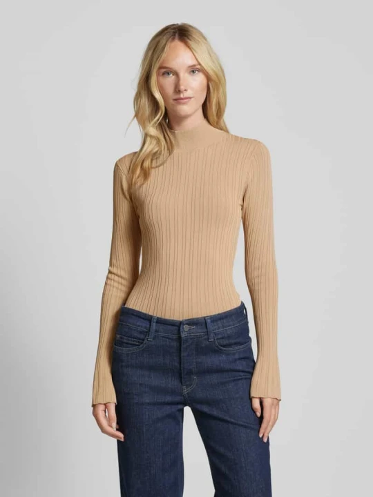 Zdjęcie produktu Sweter z dzianiny ze stójką model ‘KYLIE’ IVY & OAK Camel