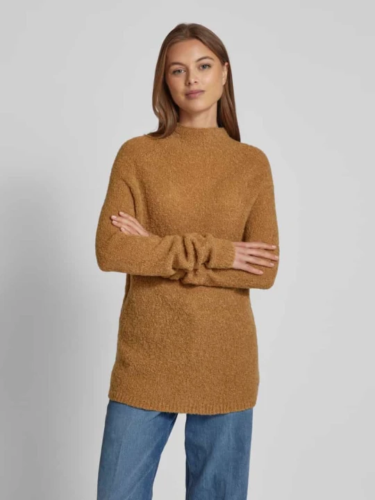 Zdjęcie produktu Sweter z dzianiny ze stójką model ‘Lea’ BRAX Beżowy