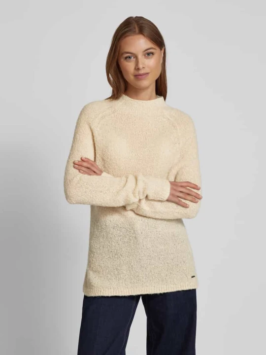Zdjęcie produktu Sweter z dzianiny ze stójką model ‘Lea’ BRAX Antracytowy