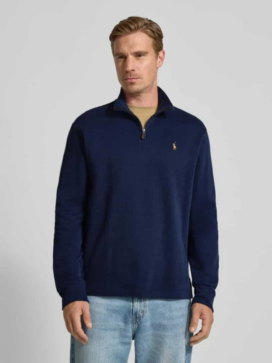 Zdjęcie produktu Sweter z dzianiny ze stójką Polo Ralph Lauren Granatowy