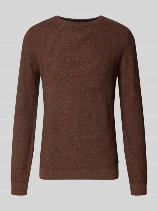 Zdjęcie produktu Sweter z fakturą o drobno tkanym wyglądzie Tom Tailor Camel