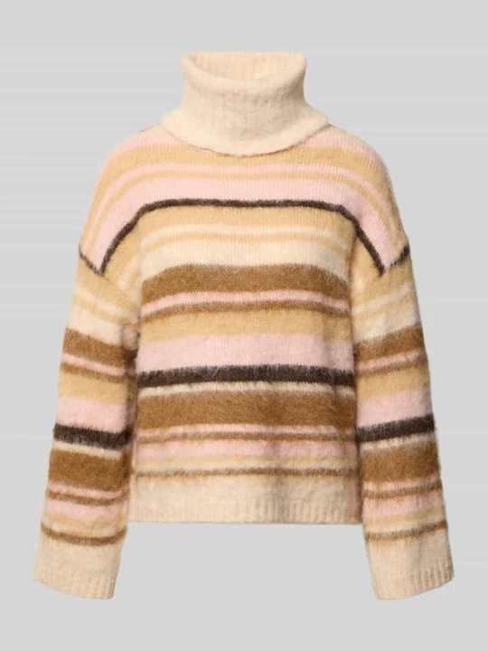 Zdjęcie produktu Sweter z golfem o kroju loose fit z dodatkiem wełny model 'PERIL' Only Écru