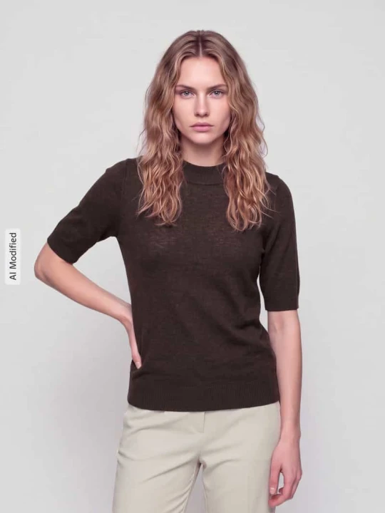 Zdjęcie produktu sweter o kroju regular fit z golfem typu mock neck s.Oliver Ciemnobrązowy