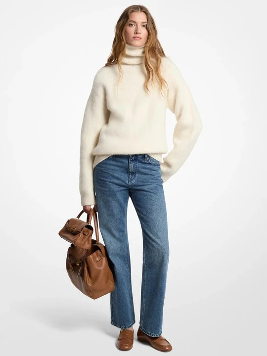 Zdjęcie produktu Sweter z golfem z mieszanki alpaki Michael Kors