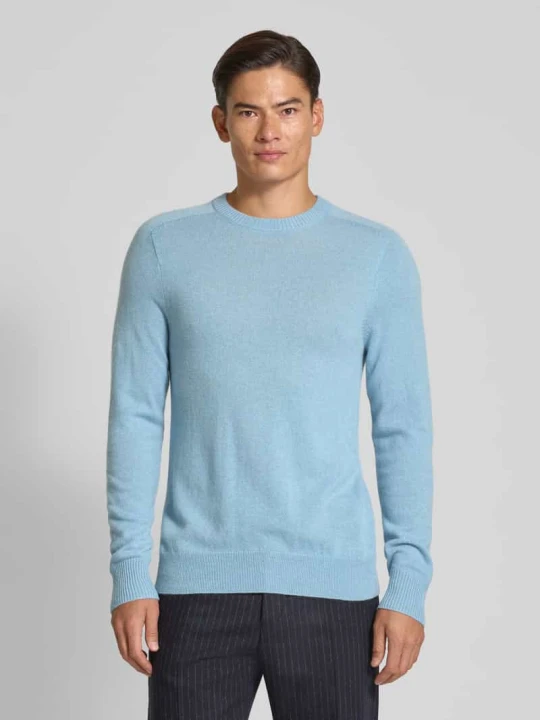 Zdjęcie produktu Sweter z kaszmiru z okrągłym dekoltem FTC Cashmere Jasnoniebieski
