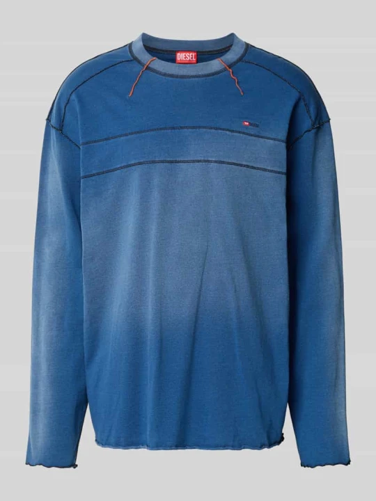 Zdjęcie produktu Bluza z wyhaftowanym logo Diesel Niebieski