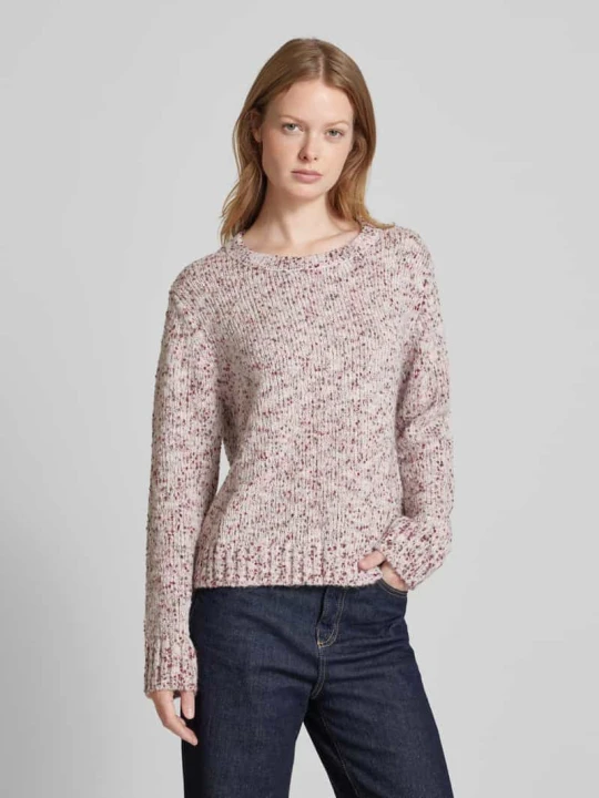Zdjęcie produktu Miękki sweter z dzianiny z dodatkiem wełny Tom Tailor Różowy