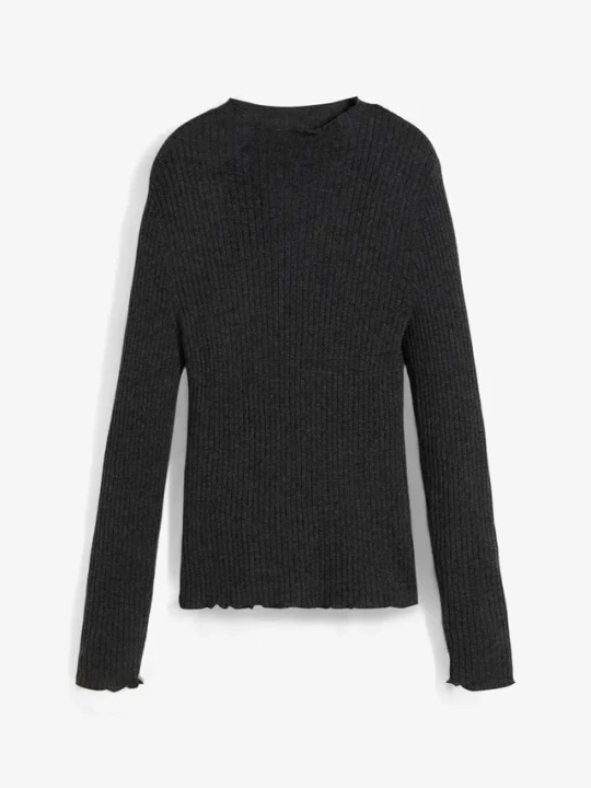 Zdjęcie produktu Sweter z miękkiej wełny merino BonPrix szary