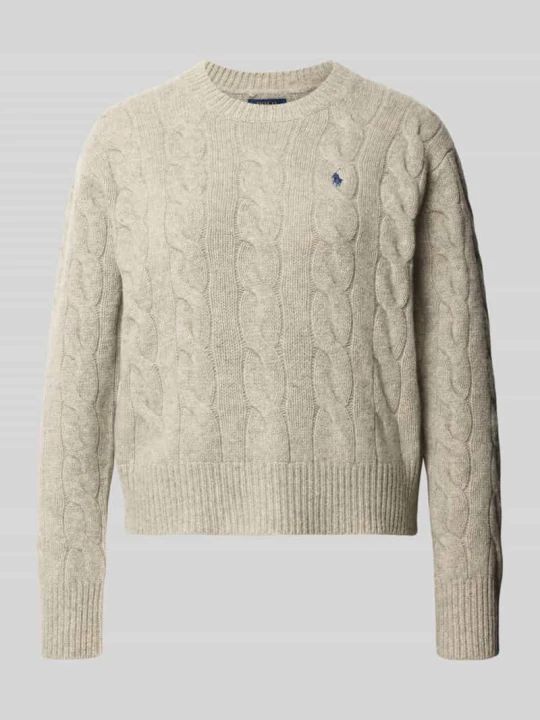 Zdjęcie produktu Sweter z mieszanki wełny i kaszmiru Polo Ralph Lauren Jasnoszary