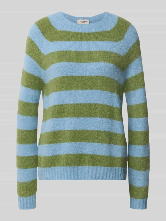 Zdjęcie produktu sweter z mieszanki wełny z alpaki o kroju regular fit model 'GHIACCI' Weekend Max Mara Jasnoniebieski