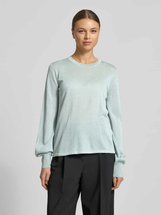 Zdjęcie produktu Sweter z mieszanki wiskozy o kroju regular fit model 'Karta' JOOP! Morski