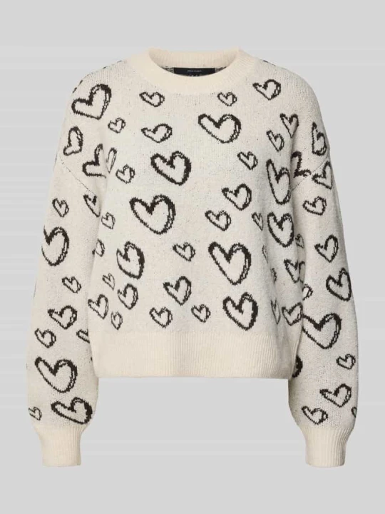 Zdjęcie produktu Sweter z okrągłym dekoltem Vero Moda Écru