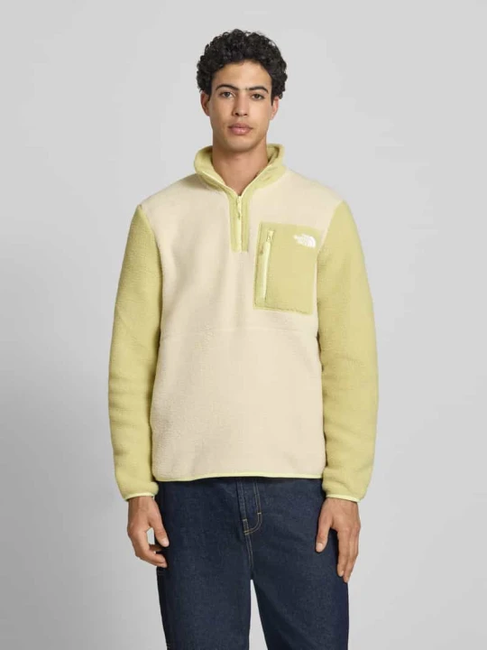 Zdjęcie produktu Sweter z polaru z brustaszą model 'YUMIORI' The North Face Jasnożółty