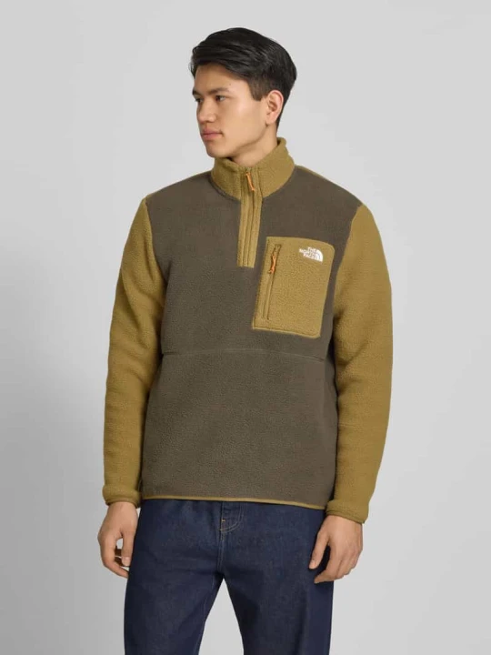 Zdjęcie produktu Sweter z polaru z brustaszą model 'YUMIORI' The North Face Jasnobrązowy