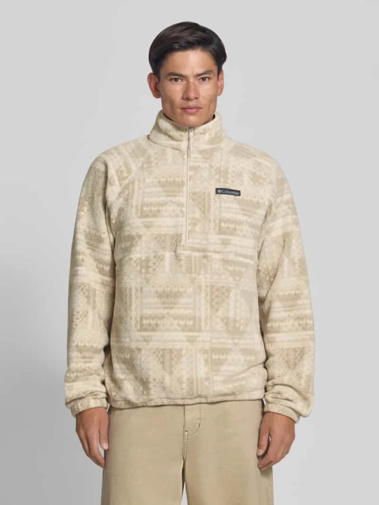 Zdjęcie produktu Sweter z polaru z logo model 'Timber Crest™' Columbia Kamienny
