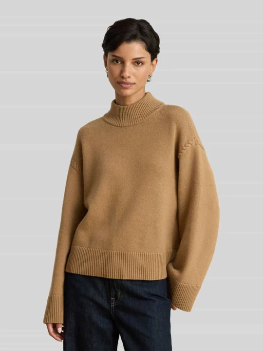 Zdjęcie produktu Sweter z półgolfem Lauren Ralph Lauren Camel