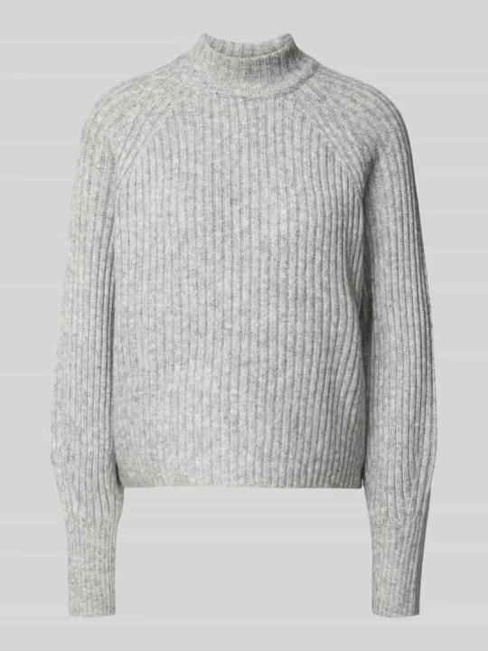 Zdjęcie produktu sweter o kroju regular fit z półgolfem model 'KALIBU' Only Jasnoszary melanż