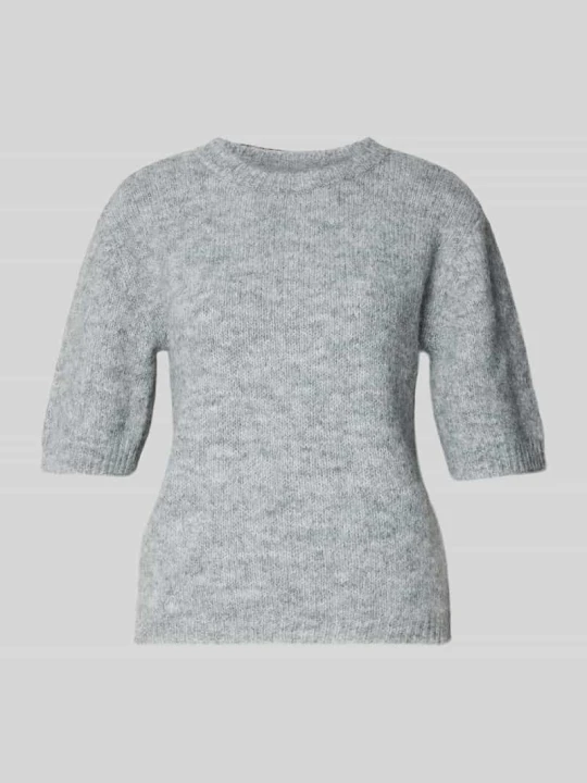 Zdjęcie produktu Sweter z rękaw o dł. 1 / 2 model 'SUTTON' Noisy May Jasnoszary melanż