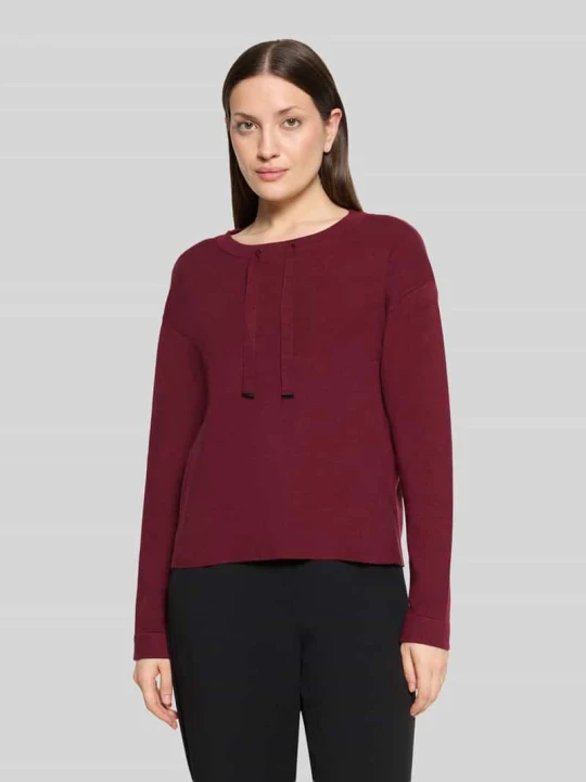 Zdjęcie produktu Sweter z wiązanym detalem ze sznurka Betty Barclay Bordowy