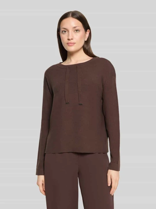 Zdjęcie produktu Sweter z wiązanym detalem ze sznurka Betty Barclay Ciemnobrązowy