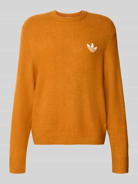 Zdjęcie produktu Sweter z wyhaftowanym logo adidas Originals Koniakowy
