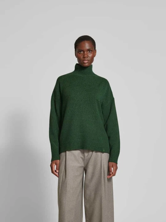 Zdjęcie produktu Sweter ze stójką Victoria Beckham Ciemnozielony