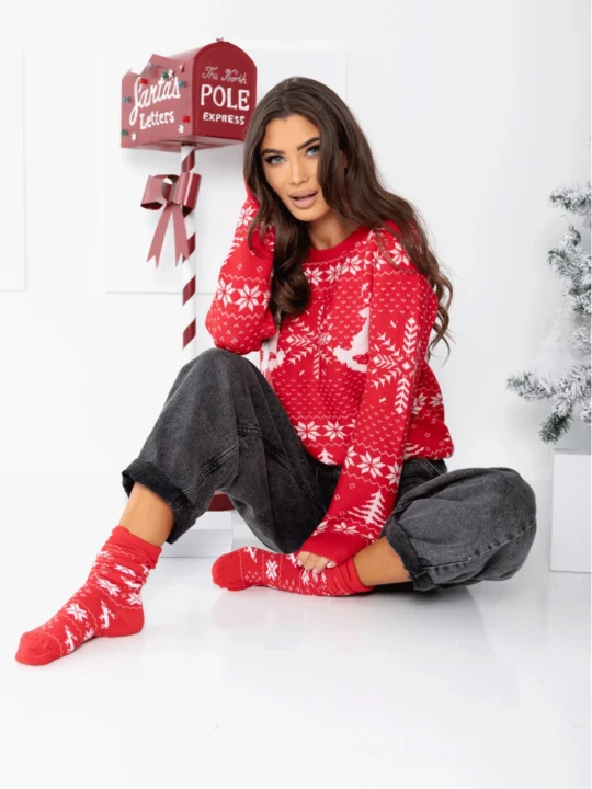 Zdjęcie produktu Swiąteczny sweter ze wzorem FROSTY  magmac 
