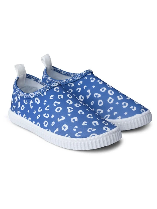 Zdjęcie produktu Swim Essentials Buty kąpielowe "Blue Leopard" w kolorze niebieskim rozmiar: 24