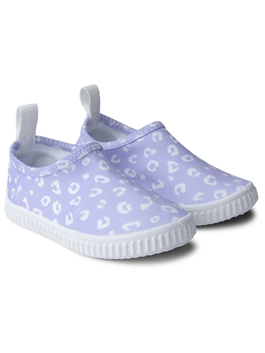 Zdjęcie produktu Swim Essentials Buty kąpielowe "Lila Leopard" w kolorze fioletowym rozmiar: 27