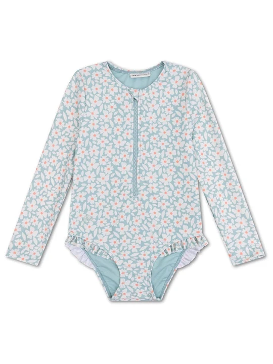 Zdjęcie produktu Swim Essentials Strój kąpielowy "Florish" w kolorze miętowym rozmiar: 98/104