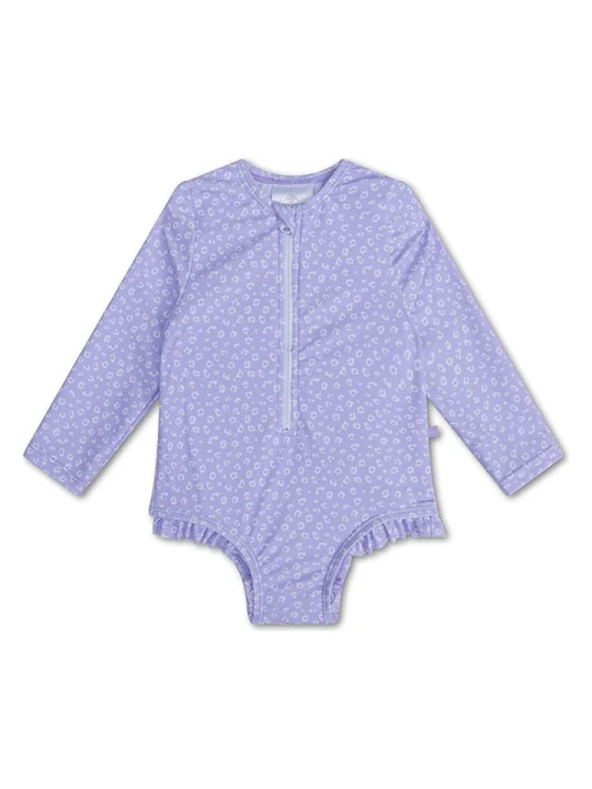 Zdjęcie produktu Swim Essentials Strój kąpielowy "Leopard" w kolorze fioletowym rozmiar: 86/92