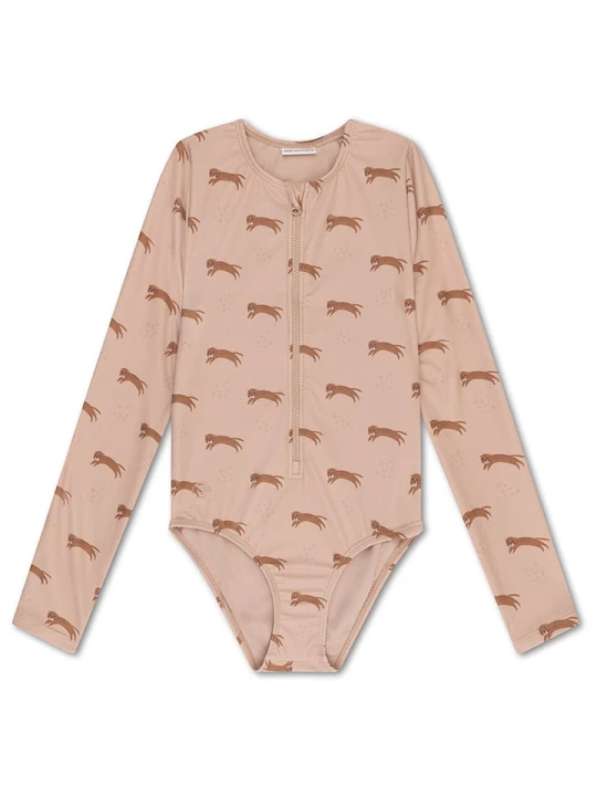 Zdjęcie produktu Swim Essentials Strój kąpielowy "Roamer" w kolorze beżowym rozmiar: 134/140