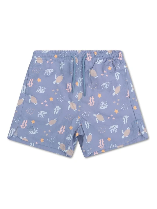 Zdjęcie produktu Swim Essentials Szorty kąpielowe "Coral Bliss" w kolorze niebieskim rozmiar: 122/128