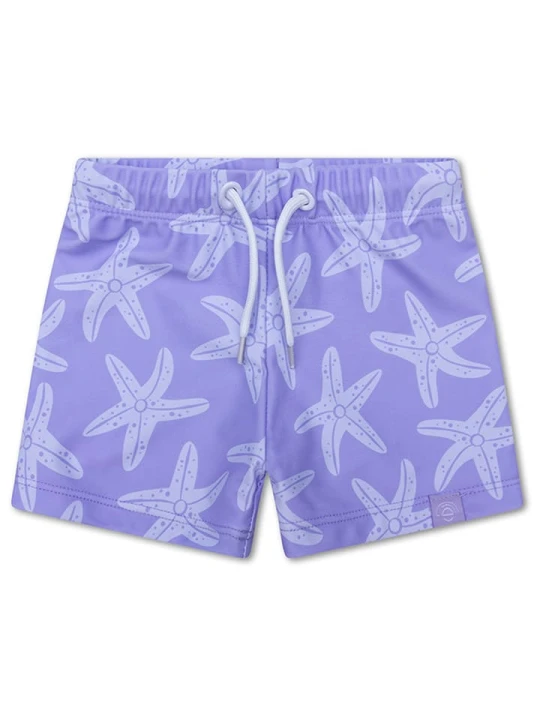 Zdjęcie produktu Swim Essentials Szorty kąpielowe "Sea Star" w kolorze fioletowym rozmiar: 98/104