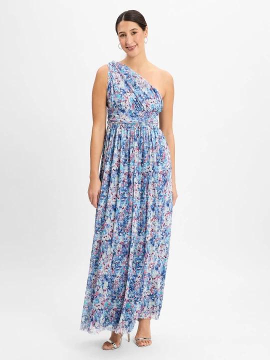 Zdjęcie produktu Swing sukienka maxi Kobiety wielokolorowy | lila | różowy