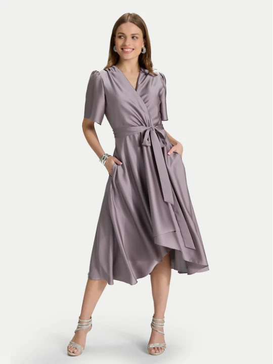 Zdjęcie produktu Swing Sukienka koktajlowa 5AJ04000 Fioletowy Regular Fit